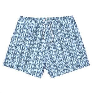 NEW BERMIES men's circle bay shorts in blue